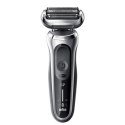 Braun Shaver 70-S7200cc Cordless, Charging time 1 h, Lithium Ion, Number of shaver heads/blades 3, Black/Silver, Wet & Dry