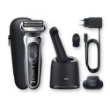 Braun Shaver 70-S7200cc Cordless, Charging time 1 h, Lithium Ion, Number of shaver heads/blades 3, Black/Silver, Wet & Dry