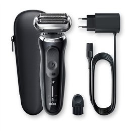 Braun Shaver 70-N1000s Cordless, Charging time 1 h, Lithium Ion, Number of shaver heads/blades 3, Black, Wet & Dry