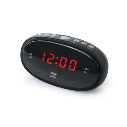 New-One | CR100 | Alarm function | Black | Clock-radio