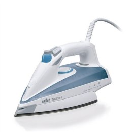 Braun Iron TS 725 Steam, 2400 W, Water tank capacity 400 ml, Continuous steam 50 g/min, Steam boost performance 180 g/min, Blue/