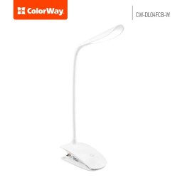 ColorWay | lm | LED Table Lamp Flexible & Clip with built-in battery | White Light: 5500-6000 K | Table lamp