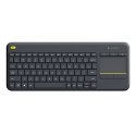 Logitech | K400 Plus | Keyboard with Trackpad | Wireless | NL | Black | USB port | 380 g