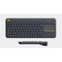 Logitech | K400 Plus | Keyboard with Trackpad | Wireless | NL | Black | USB port | 380 g