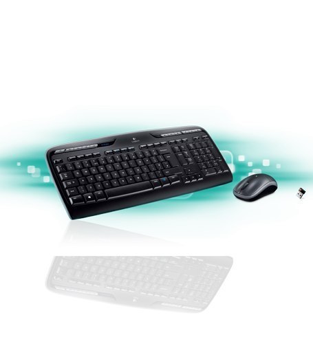 Logitech MK330 Wireless Mouse+keyboard, Wireless, Keyboard layout US, Black, Mouse included, Numeric keypad