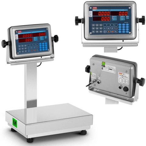 Waga platformowa przemysłowa interfejs RS232 PLU 30 kg / 0,01 kg LED M LEGALIZACJA