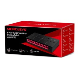 Mercusys | Switch | MS108G | Niezarządzany | Desktop | Ilość portów 10/100 Mbps (RJ-45) | Ilość portów 1 Gbps (RJ-45) | Ilość po