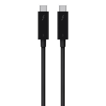 Belkin Thunderbolt 3 Cable (USB-C to USB-C), 100W, 2m, Black