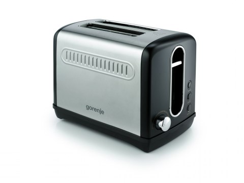 Gorenje | T1100CLBK | Toaster | Power 1100 W | Number of slots 2 | Housing material Plastic/Metal | Black