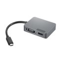 Lenovo | USB-C Travel Hub Gen 2 | Ilość portów USB 3.0 (3.1 Gen 1) | Ilość portów USB 2.0 | Ilość portów HDMI