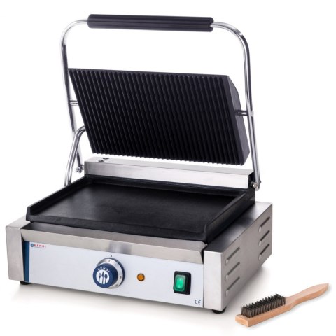 Kontakt grill kontaktowy PANINI góra ryflowana dół gładki 2200W - Hendi 263662