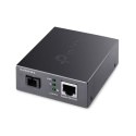 TP-LINK | Gigabit Single-Mode WDM Media Converter | TL-FC311B-2 | Gigabit SC Fiber Port | 10/100/1000 Mbps RJ45 Port (Auto MDI/M