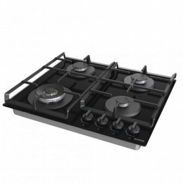 Gorenje | GTW641EB | Hob | Gas on glass | Number of burners/cooking zones 4 | Rotary knobs | Black