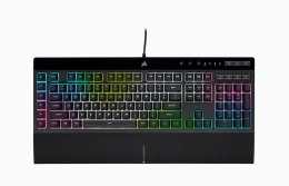 Corsair | Rubber Dome | K55 RGB PRO XT | Gaming Keyboard | Gaming Keyboard | RGB LED light | US | Wired | Black