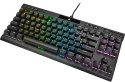 Corsair K70 RGB TKL Mechanical Gaming keyboard, RGB LED light, NA, Wired, Black