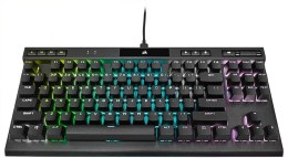 Corsair K70 RGB TKL Mechanical Gaming keyboard, RGB LED light, NA, Wired, Black