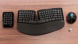 Microsoft | Keyboard and mouse | Sculpt Ergonomic Desktop | Standard | Wireless | Mouse included | RU | Black | USB | Numeric