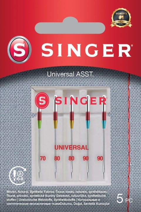 Singer | Uniwersalna igła ASST 5PK do tkanin