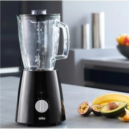 Braun TributeCollection Jug Blender JB3060BK 800 W, Stand blender, Material jar(s) Glass, 1.75 L, Ice crushing, Black/Silver