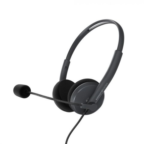 Energy Sistem Headset Office 2 Anthracite, On-ear, 3.5mm plug, retractable boom mic. Energy Sistem | Headset Office 2 | Wired Ea