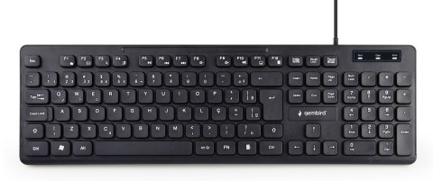 Gembird | Multimedia Keyboard | KB-MCH-04 | Multimedia | Wired | US | Black | g