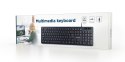 Gembird | Multimedia Keyboard | KB-MCH-04 | Multimedia | Wired | US | Black | g