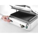 Kontakt grill kontaktowy PANINI ryflowany 2200W - Hendi 263655