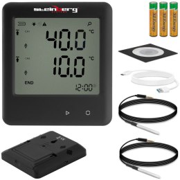 Rejestrator temperatury termometr zakres -40 do 125C Mikro USB LCD IP54