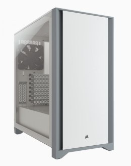 Corsair Tempered Glass Mid-Tower ATX Case 4000D Side window, Mid-Tower, White, Power supply included No, Steel, Tempered Glass,