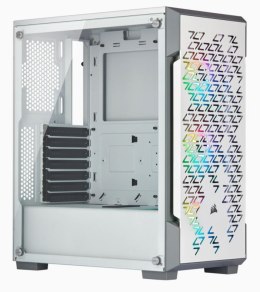 Corsair Airflow Tempered Glass Mid-Tower Smart Case iCUE 220T RGB Side window, Mid-Tower, White, Power supply included No, Stee