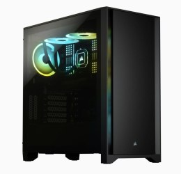 Corsair Tempered Glass Mid-Tower ATX Case 4000D Side window, Mid-Tower, Black, Power supply included No, Steel, Tempered Glass