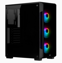 Corsair Tempered Glass Mid-Tower Smart Case iCUE 220T RGB Side window, Mid-Tower, Black, Power supply included No, Steel, Tempe