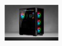 Corsair Tempered Glass Mid-Tower Smart Case iCUE 220T RGB Side window, Mid-Tower, Black, Power supply included No, Steel, Tempe