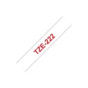 Brother | 222 | Laminated tape | Thermal | Red on white | Roll (0.9 cm x 8 m)