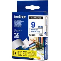 Brother | 223 | Laminated tape | Thermal | Blue on white | Roll (0.9 cm x 8 m)