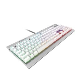 Corsair K70 RGB MK.2 SE Mechanical Gaming Keyboard, RGB LED light, NA, Wired, White/Silver