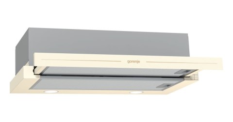 Gorenje | Hood | BHP62CLI | Energy efficiency class C | Telescopic | Width 60 cm | 435 m³/h | Mechanical control | Ivory | LED