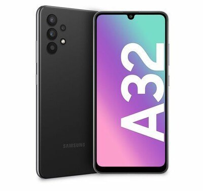 Samsung Galaxy A32 Black, 6.4 ", Super AMOLED, 1080 x 2400, Mediatek Helio G80, Internal RAM 4 GB, 128 GB, MicroSDXC, Dual SIM,