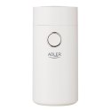 Adler | AD4446wg | Coffee grinder | 150 W | Coffee beans capacity 75 g | Lid safety switch | Number of cups pc(s) | White