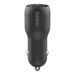 ŁADOWARKA BELKIN Dual USB-A Car Charger 24W BOOST CHARGE Black