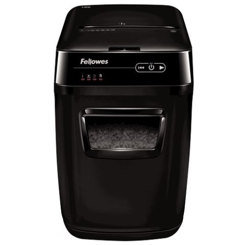 Fellowes AutoMax | 150C | Cross-cut | Shredder | P-4 | O-3 | T-4 | CDs | Credit cards | Staples | Paper clips | Paper | DVDs | 3