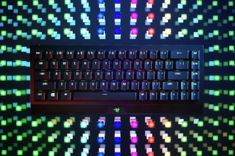 Razer | BlackWidow V3 Mini HyperSpeed | Mechanical Gaming Keyboard | RGB LED light | RU | Wireless | Black | Bluetooth | Yellow