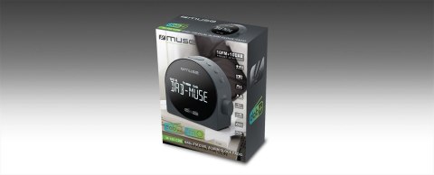 Muse M-185 CDB DAB/DAB+ DUAL Alarm Clock Radio, Portable, Black Muse | M-185 CDB | Alarm function | Black