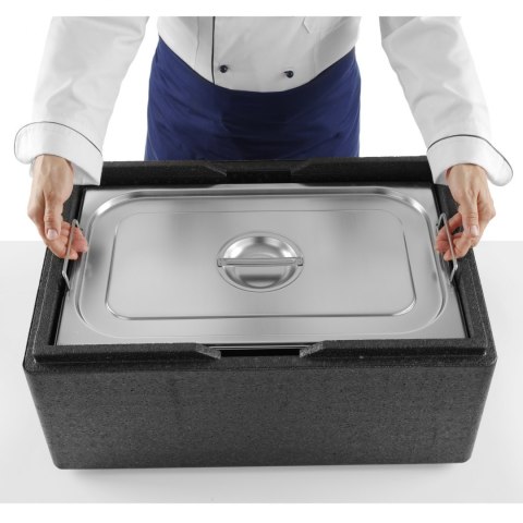 Pojemnik gastronomiczny GN 2/3 z chowanymi uchwytami 354x325x150mm 13L Hendi 817247 Pojemnik gastronomiczny GN 2/3 z chowanymi uchwytami 354x325x150mm 13L Hendi 817247