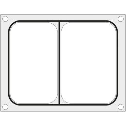 Matryca forma do zgrzewarek BOKAMA na tackę dwudzielną 227x178 mm - Hendi 805893