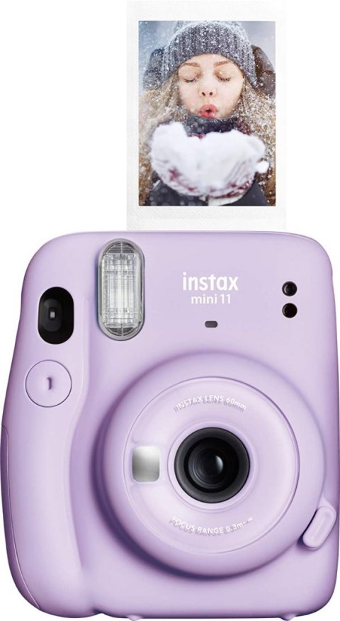 Fujifilm Instax Mini 11 Camera + Instax Mini Glossy (10pl) Focus 0.3 m - ∞, Lilac Purple