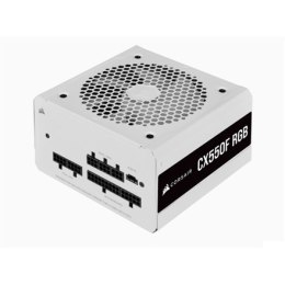 Corsair Fully Modular RGB White PSU CX550F 550 W, 80 PLUS BRONZE certified