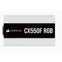 Corsair Fully Modular RGB White PSU CX550F 550 W, 80 PLUS BRONZE certified