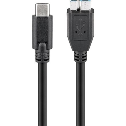 Goobay | Kabel USB-C | Męski | 24-pinowy USB-C | Męski | 9-pinowy Micro-USB Typ B | 0,6 m