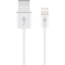 Goobay | Męski | 4-pinowy USB Typ A | Męski | Biały | Apple Lightning | 1 m